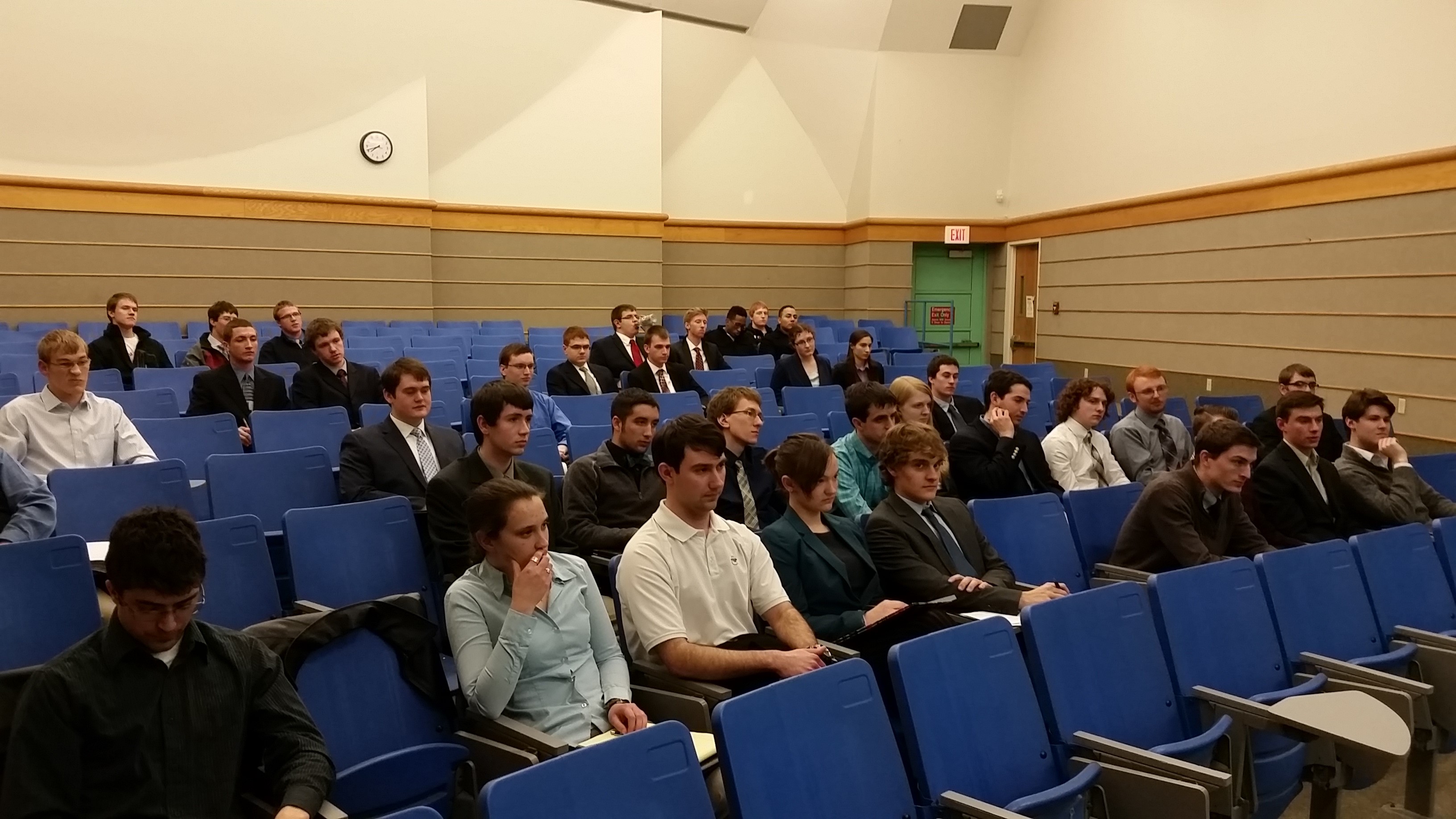 Students Attending Employer Panel Hosted by AIAA Clarkson Chapter